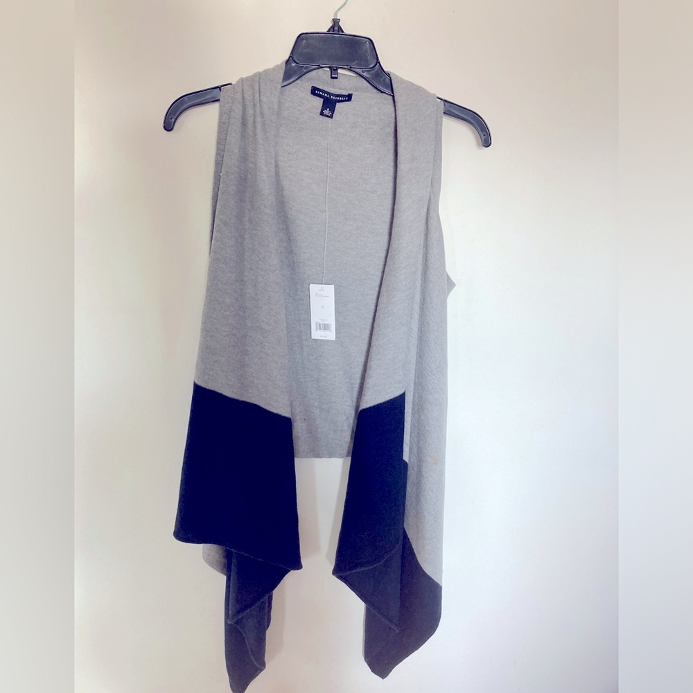 Brand new two-tone knit vest from Banana Republic.